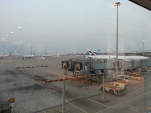 香港空港　搭乗エリア