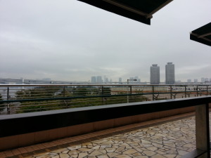 アクアシティお台場　テラス　スタバ