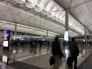 香港空港　出発ロビー