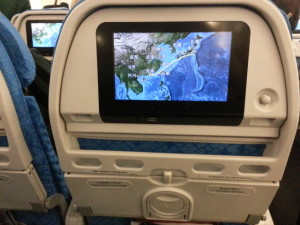 キャセイパシフィックCX 香港　東京成田　エコノミー　座席