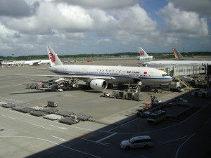 成田空港　エアチャイナ　中国国際航空