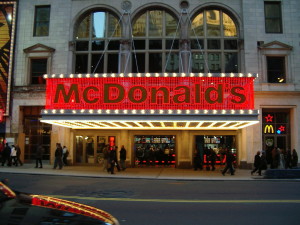 ニューヨーク　マンハッタン　マクドナルド