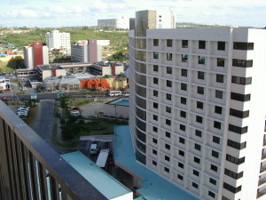 グアムリーフホテルから山側を望む