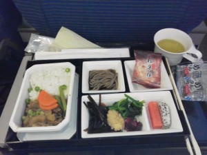 NH934 CAN NRT エコノミー　機内食