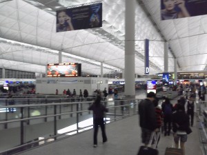 香港空港　出発ロビー