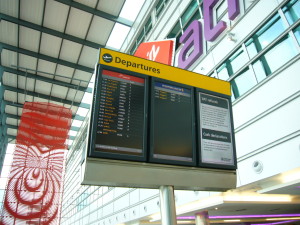 ヒースロー　出発ロビー