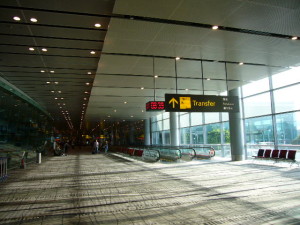 チャンギ空港　搭乗ゲート