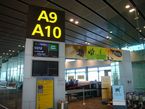 チャンギ空港　搭乗ゲート