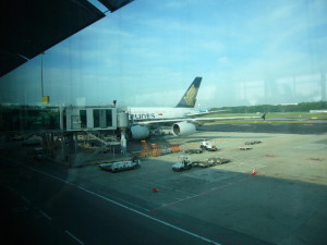 チャンギ空港　SQ12 SIN-NRT