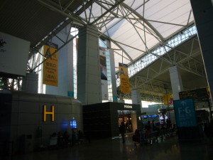 広州空港　出発